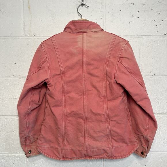Vintage Carhartt Sherpa-Lined Ridge Jacket “Sherbet Pink” - Picture 2 of 15